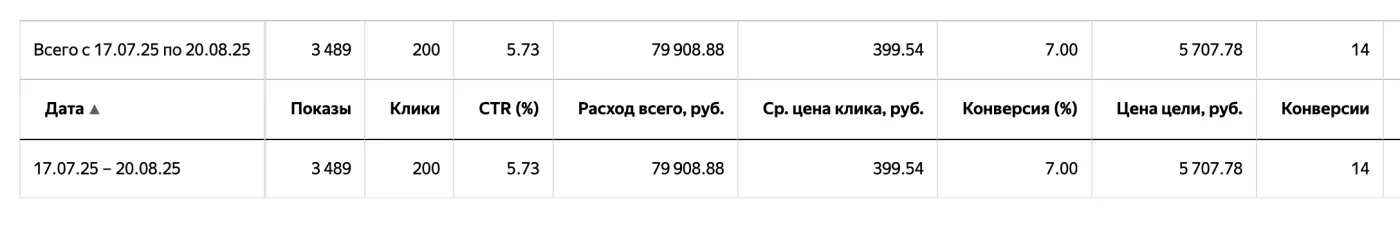 Результаты первого месяца — Привлечение лидов для патентного бюро